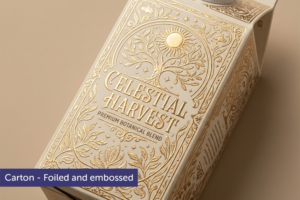 Carton — Foiled and Embossed